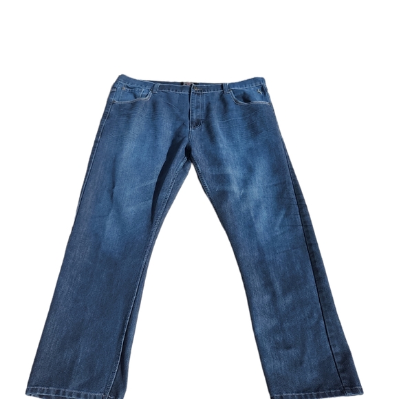 English Laundry Lion's Crest Mens Blue Denim 5 Pocketed Stretchy Jeans  46X32 - Picture 3 of 13